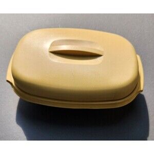 Tupperware Vintage Microwave Steamer Harvest Gold